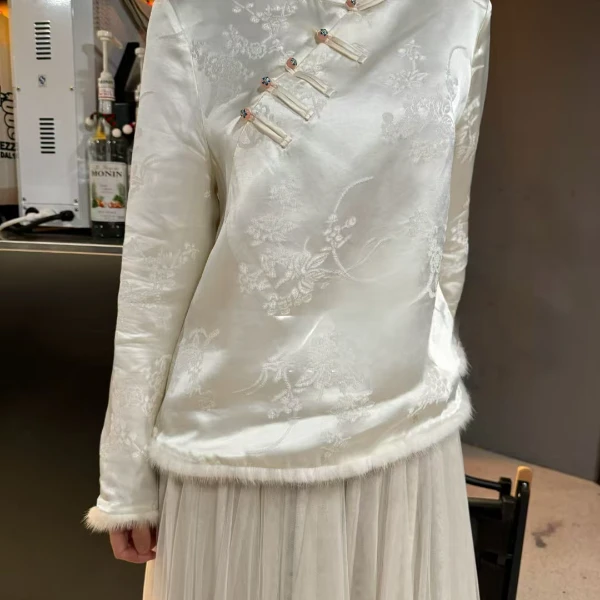 【晴晴】新中式气质百搭女士休闲复古国风上衣SY738