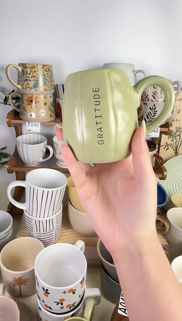 陶瓷无盖款窝瓜杯