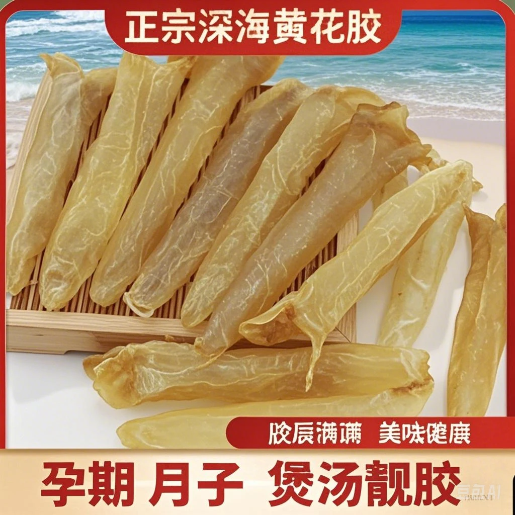 （小宇专属）精选高品淡干35头黄花胶筒鲍参翅肚同源海味