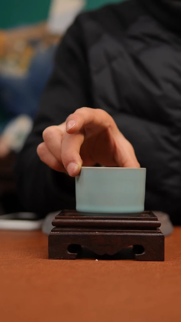 【闪购商品】瓷片原产地原矿仿古扳指杯微瑕福利