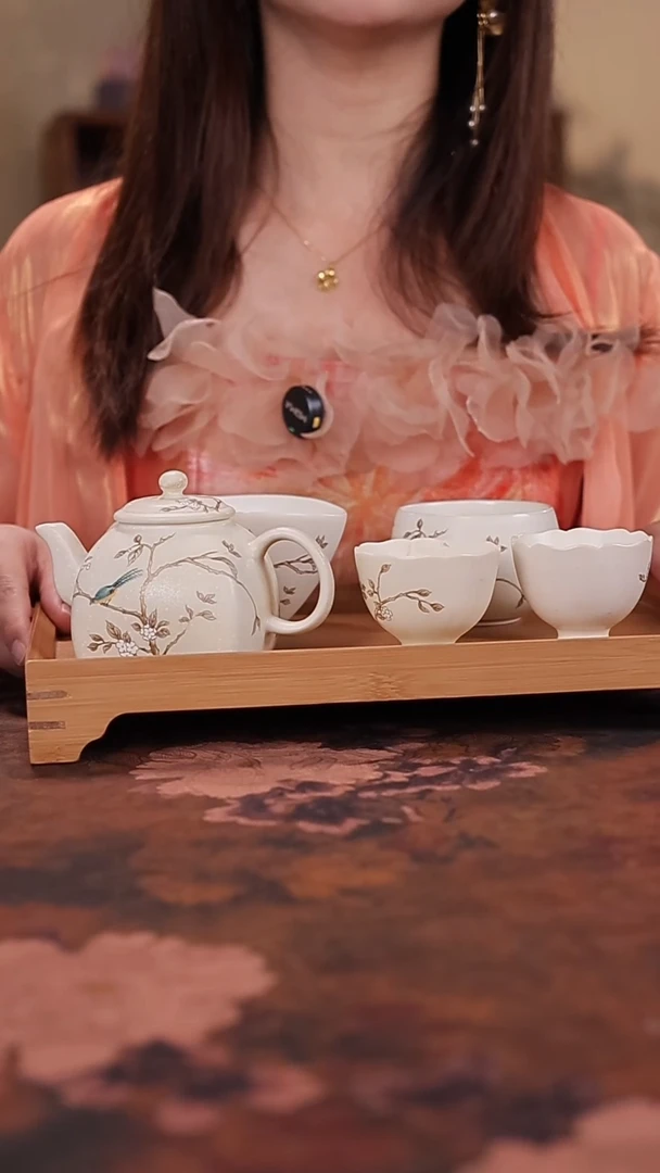 陶瓷茶具（无礼盒无茶盘）@@A8805