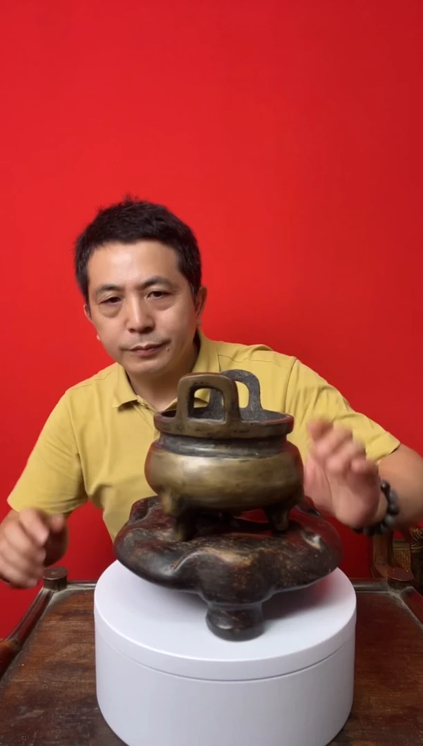 书法北*WX062612双耳香炉 加座