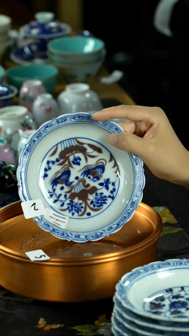 中秋国庆景德镇手绘瓷器