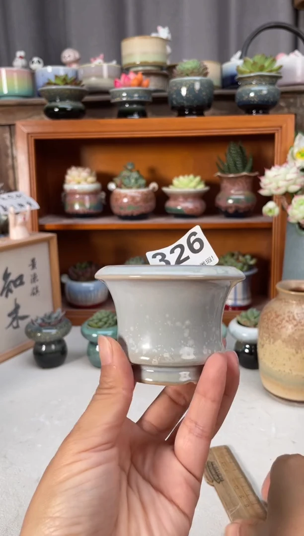 瓷片326知木小芳花盆