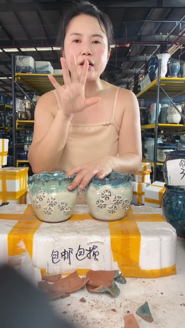 宜兴紫砂粗陶花盆11/12