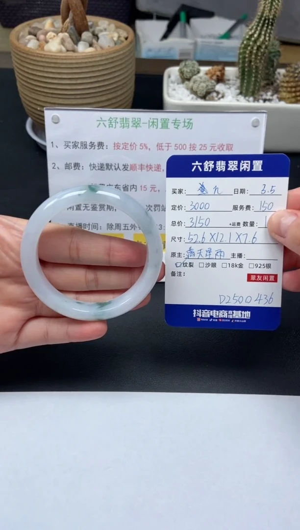 【闪购商品】翡翠手镯未镶嵌D2500436