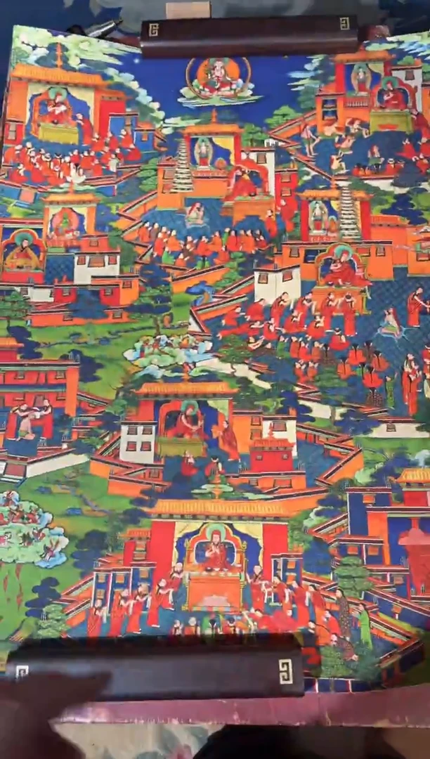 卷轴画龙妹的唐卡tk16