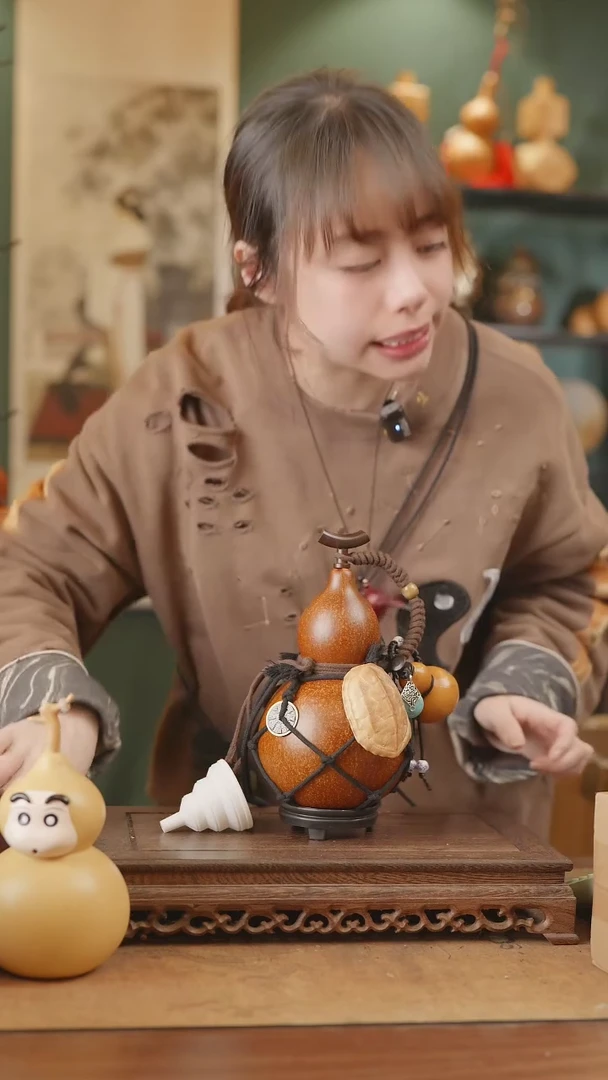 【闪购商品】251号精品天然大漆工艺防渗内胆酒葫芦~