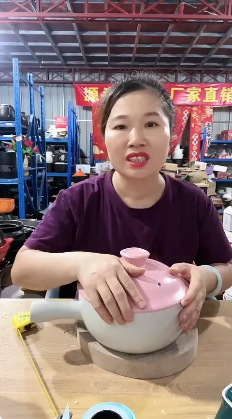 9993瑕疵色差白色手把锅带盖