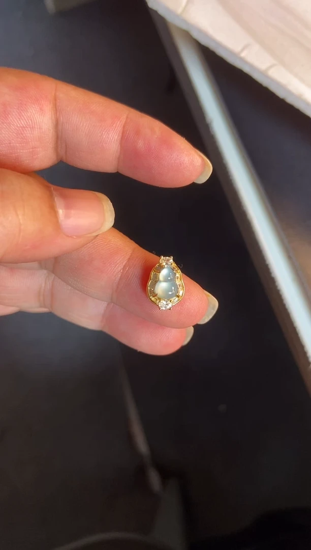 吊坠(不含链)银S925镶嵌翡翠1