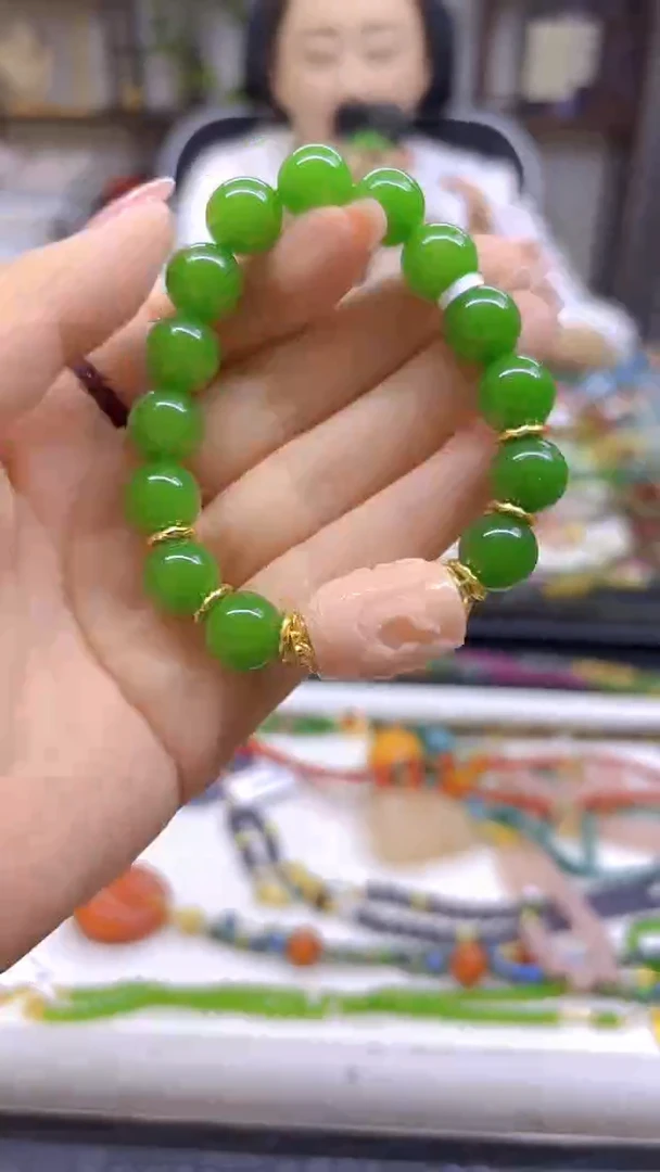 手链未镶嵌和田玉（碧玉）DIY款S769