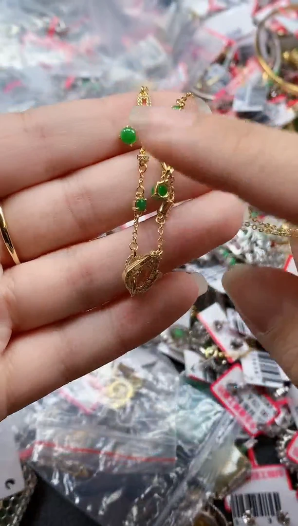 银S925镶嵌戒指翡翠天然A货缅甸翡翠