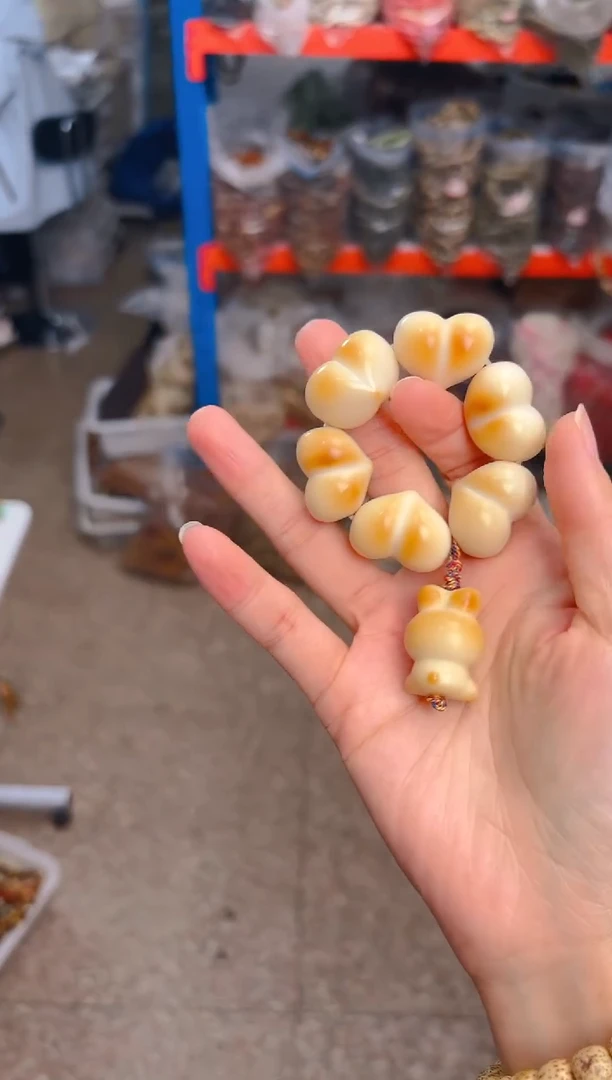 吊坠菩提根/象牙果爱心手捻