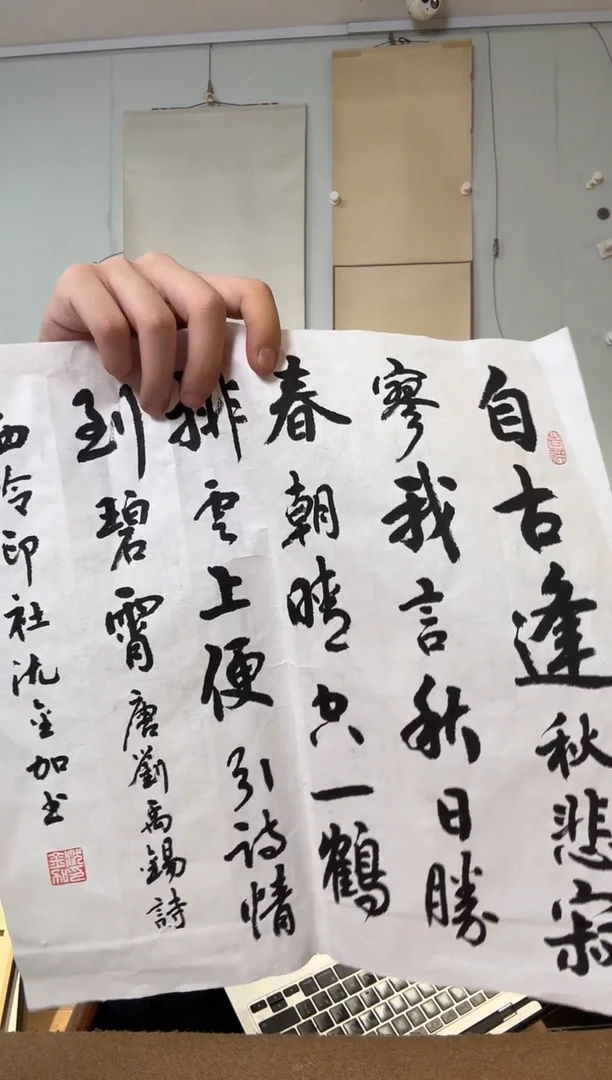 书法沈老师 自古逢秋 软片