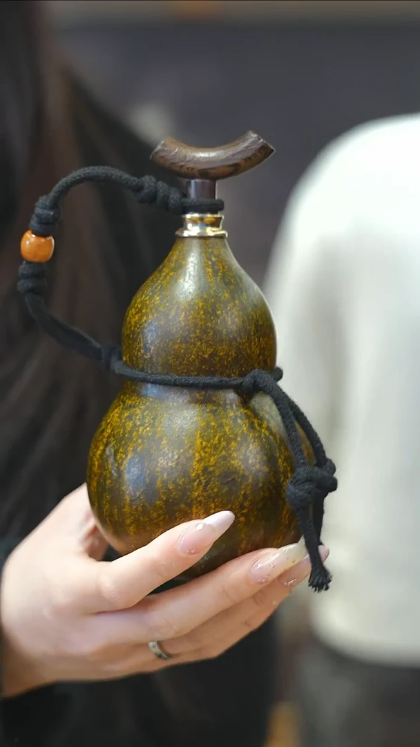 【闪购商品】XM100大漆酒葫芦不包手串及旋转底座