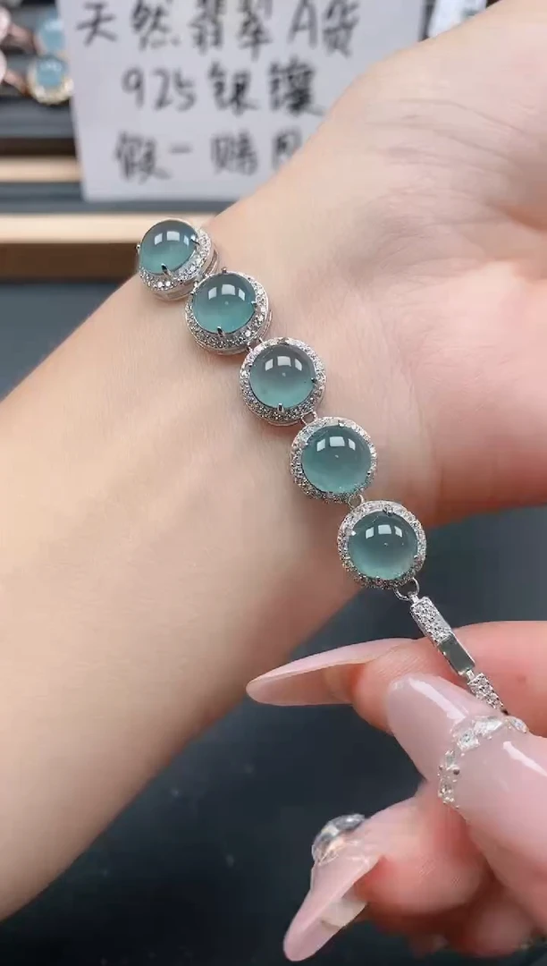 银S925镶嵌戒指翡翠111111