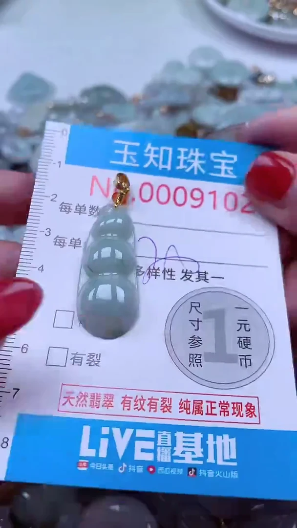 吊坠(不含链)未镶嵌翡翠9102