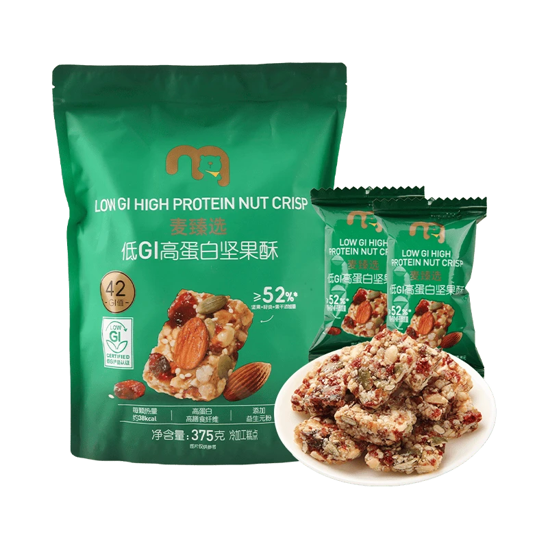 麦臻选低GI高蛋白坚果酥 375g