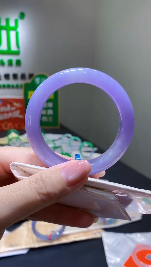 未镶嵌手镯翡翠k306天然缅甸A货翡翠55正圈总价26.8万定金2万拆单