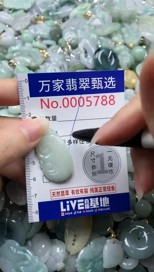 吊坠(不含链)未镶嵌翡翠5788