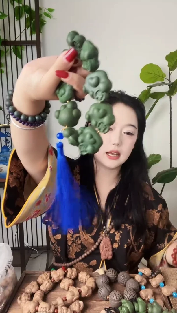 泥塑【清肺猫爪手持】古法合香
