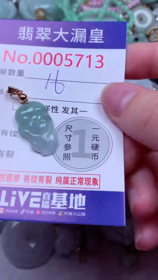 吊坠(不含链)未镶嵌翡翠5713