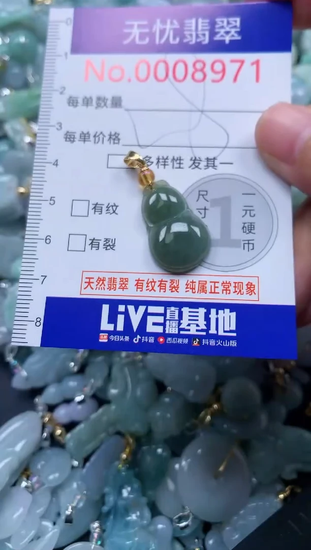 颈饰未镶嵌翡翠8971