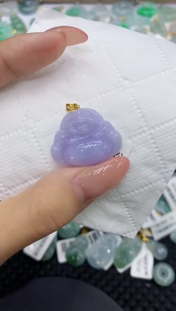 颈饰18K金镶嵌翡翠11111111