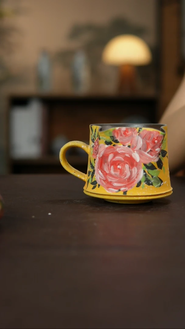 杯景德柴烧手作微瑕