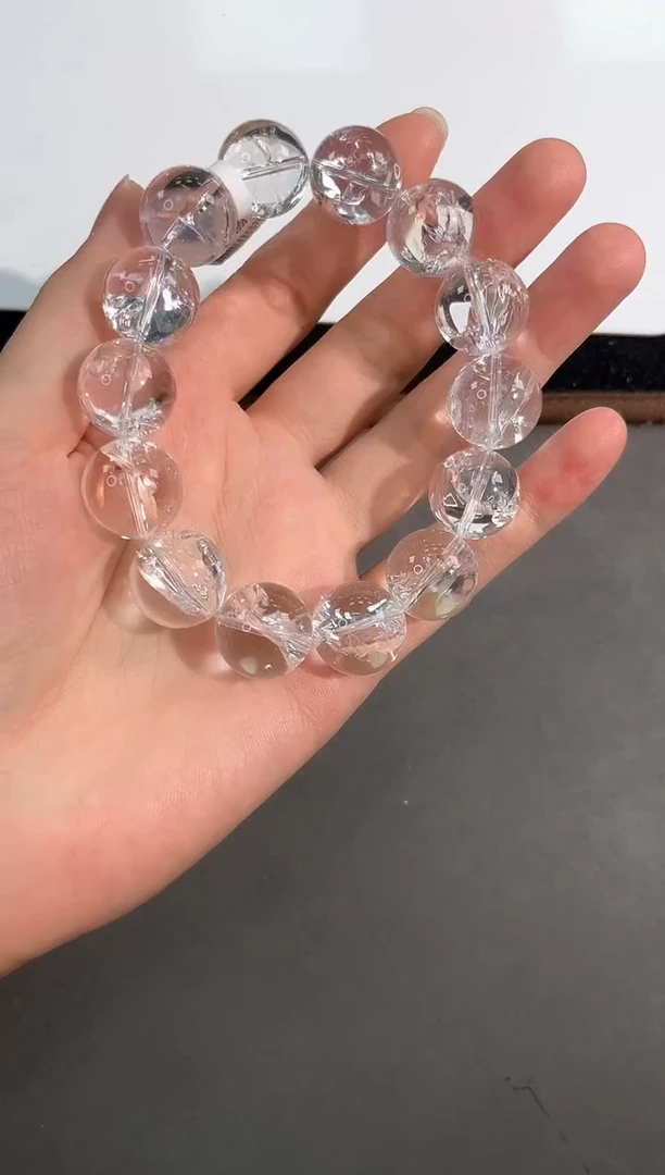 未镶嵌手链水晶17号BAS利姆利亚白阿塞单圈16mm