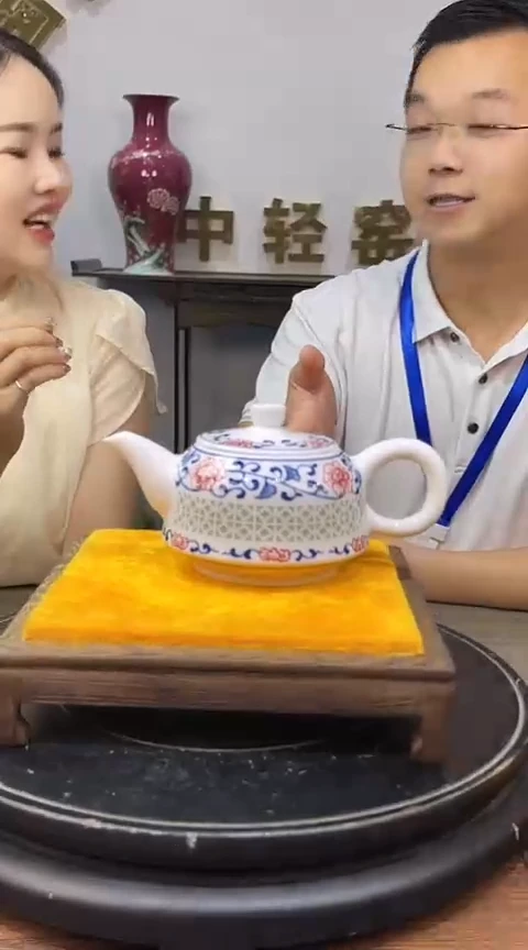 摆件精品陶瓷青花摆件7a