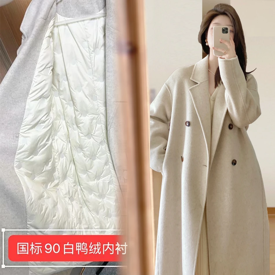 2025中长款毛呢外套女春秋冬季ins潮小个子高档法式风衣呢子大衣