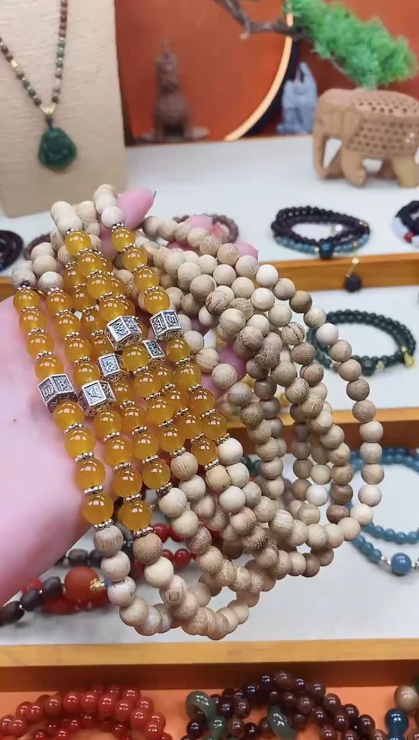 檀香木手串/手链双圈奶香木手串