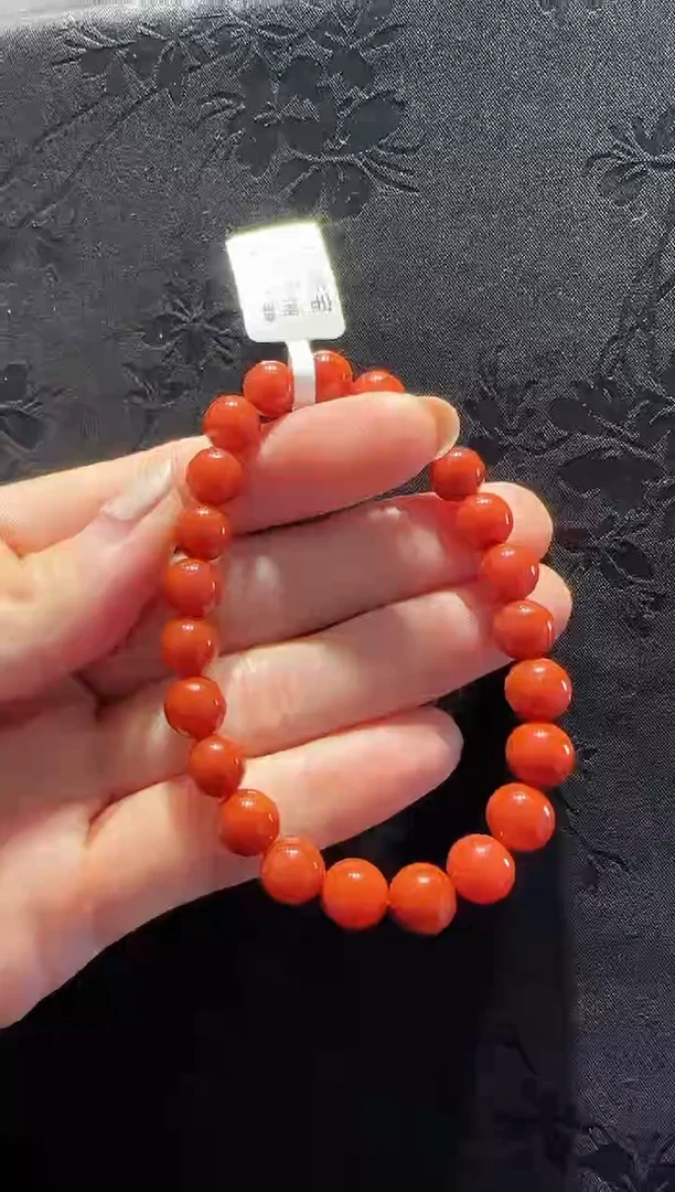 未镶嵌手链南红玛瑙素圈