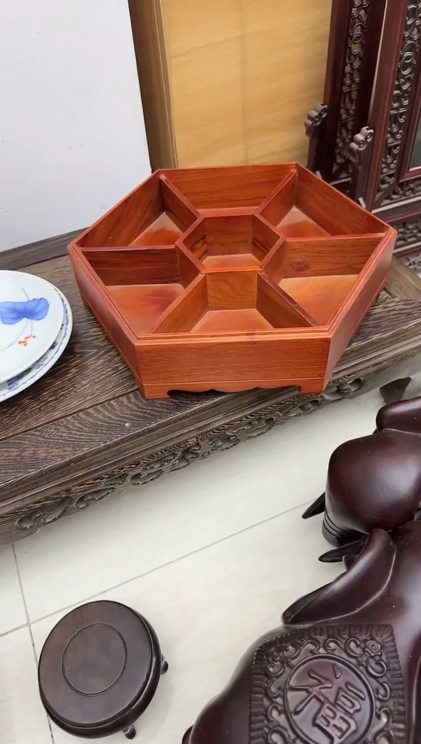 【闪购商品】花梨八角干果盒淘多奇好物