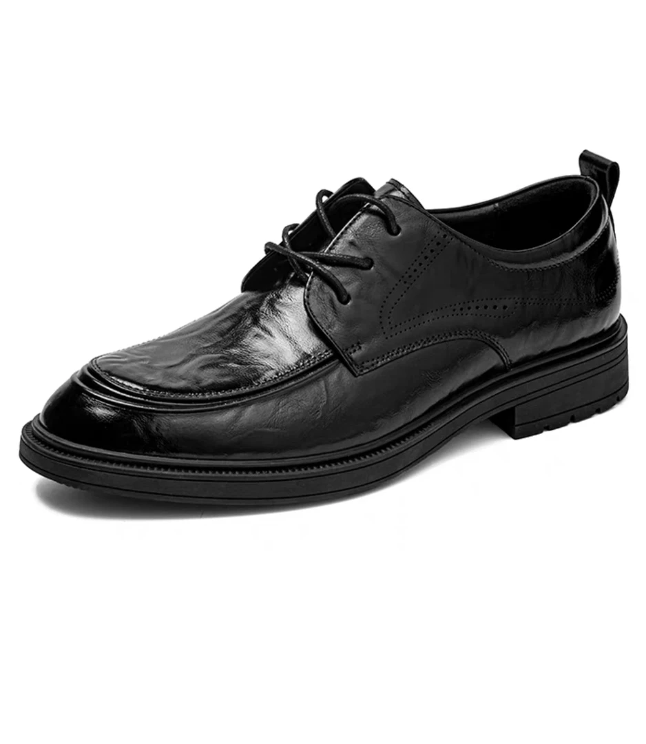 男鞋单鞋休闲皮鞋头层牛皮真皮