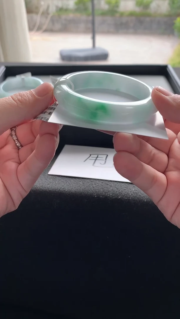 未镶嵌手镯翡翠56.3正圈A9844买断