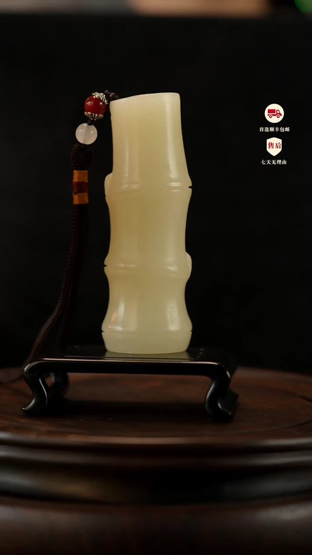 云南石竹叶青雕刻：节节高升