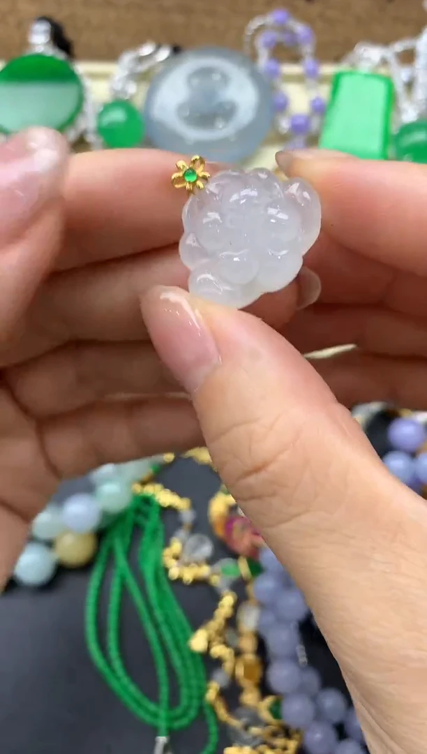 【闪购商品】翡翠颈饰18K金镶嵌30-中国好珍宝