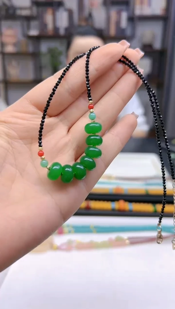 【闪购商品】翡翠颈饰未镶嵌DIY款X365