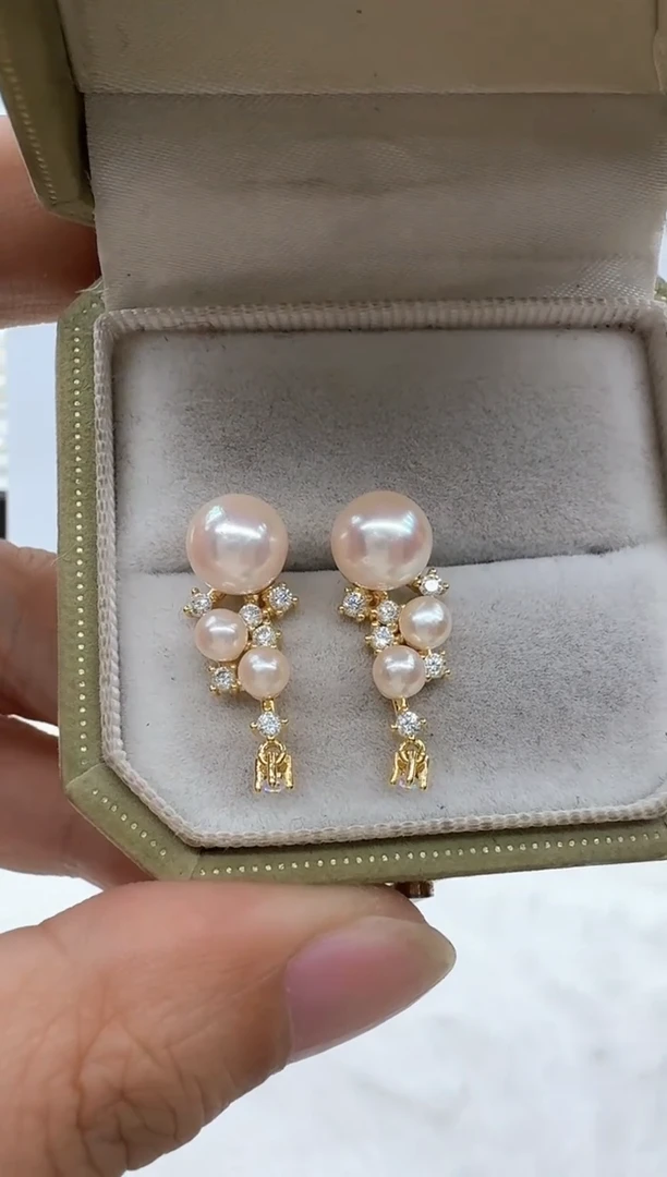 【闪购商品】海水珍珠耳饰银S925镶嵌清货