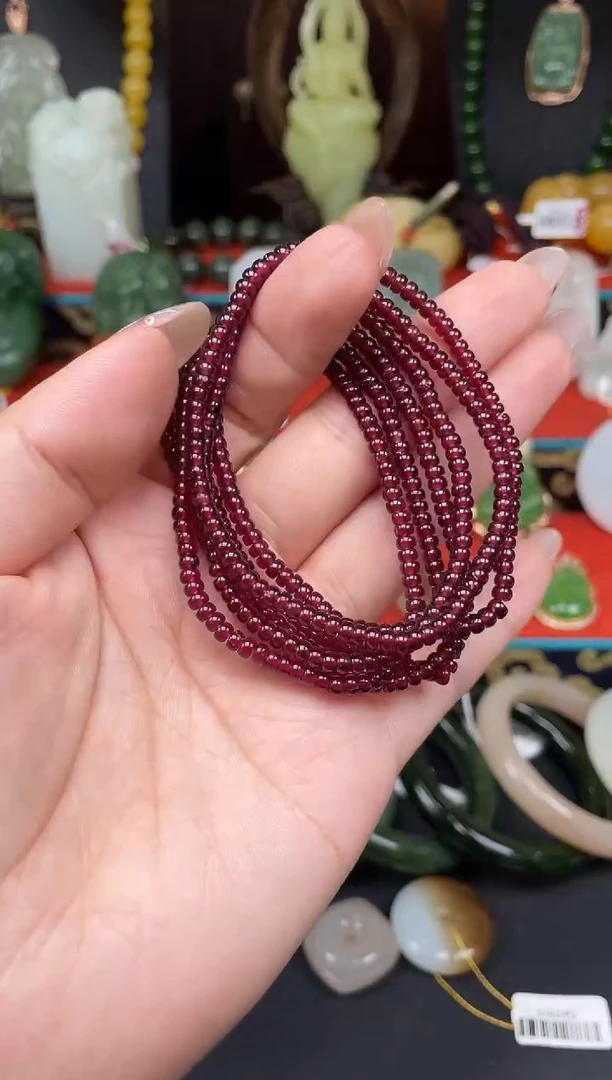 未镶嵌颈饰石榴石f097多样性发其一