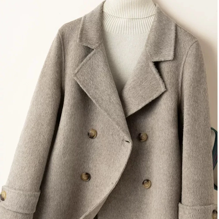 083毛呢外套短款时尚气质