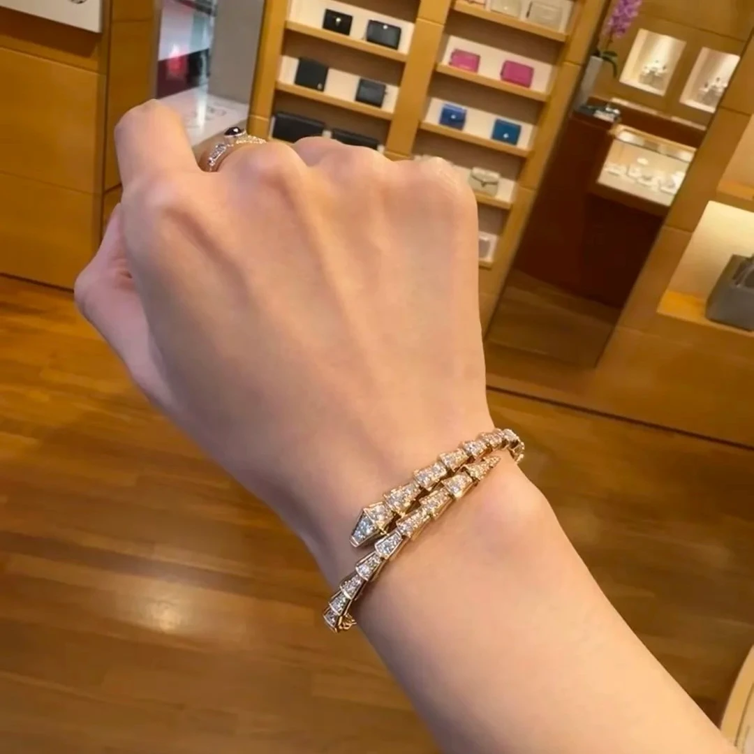 经典-满钻蛇骨手镯
