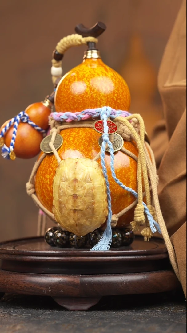 272号大漆酒葫芦一物一拍【双福双禄】