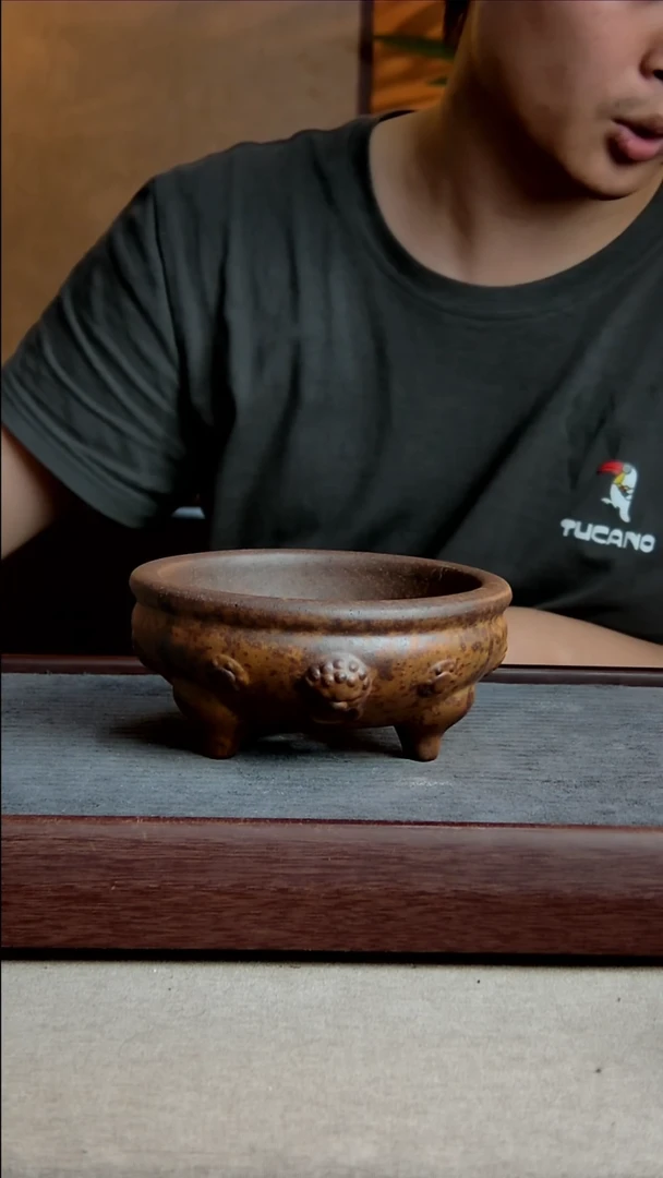 紫砂花盆14.5*5.5内径紫砂花盆