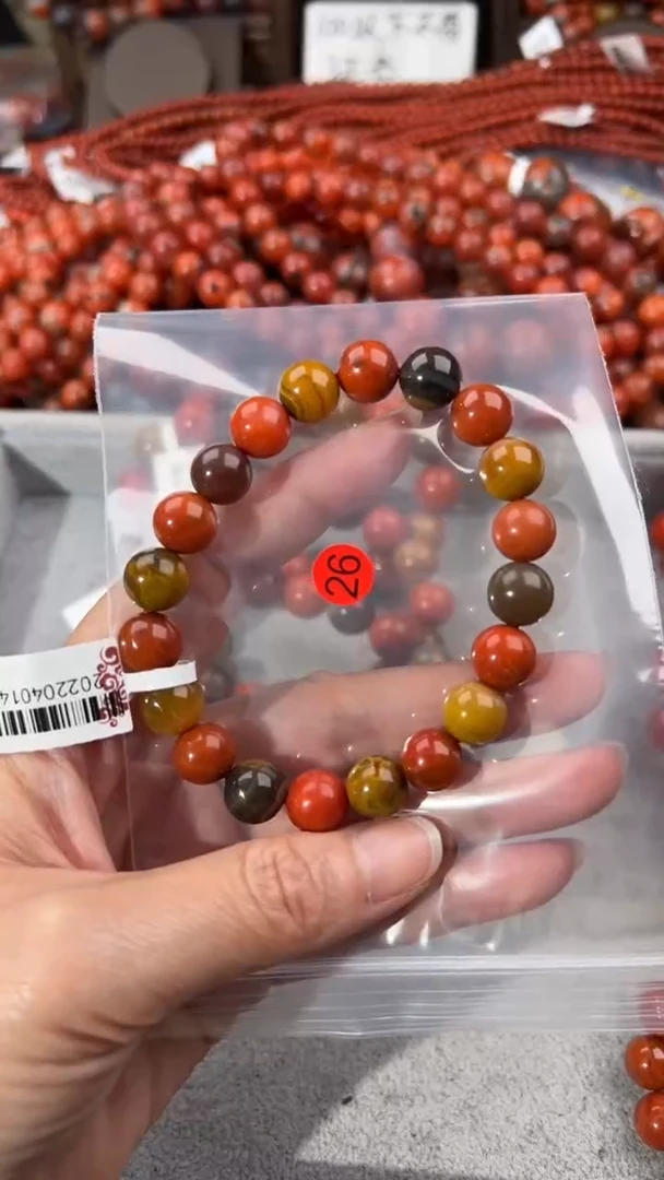 南红玛瑙手串未镶嵌10