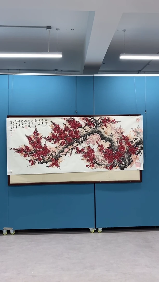 【闪购商品】国画1.25-王夫怀-八尺红梅62