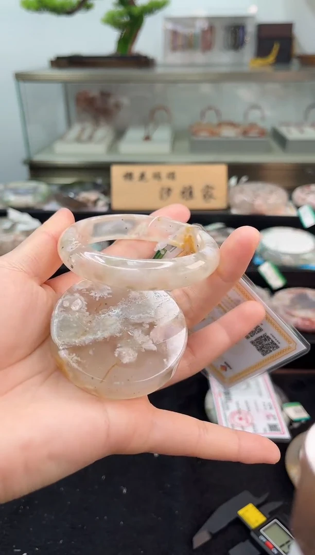 未镶嵌手镯石英质玉55圈口（赠品镯心）6742534
