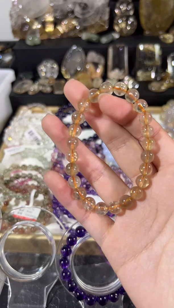 水晶手串未镶嵌天然水晶手串